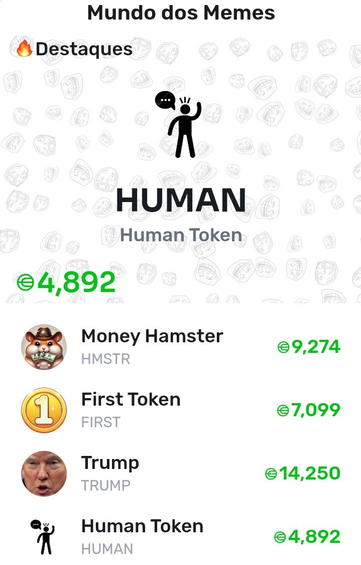 worldcoinbrasil's tweet photo. #MemeWallet é uma Dapp do ecossistema Worldcoin focada em #memecoins. 

Atualmente, a carteira suporta 4 meme tokens: 
-> #FIRSTToken
->#TrumpToken
->#HumanToken 
->#MoneyHamster https://t.co/WdQ1bqI4sL