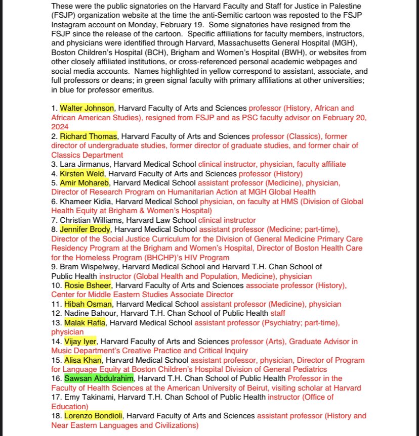 ShabbosK's tweet photo. Last year, 111 Harvard Professors published an antisemitic cartoon showing Jews hanging black men with nooses. 

Harvard has not fired a single one of them.

We will expose these Professors during discovery.

Please share these names and ask Harvard why they’re still employed. https://t.co/PyV6LsKSf6