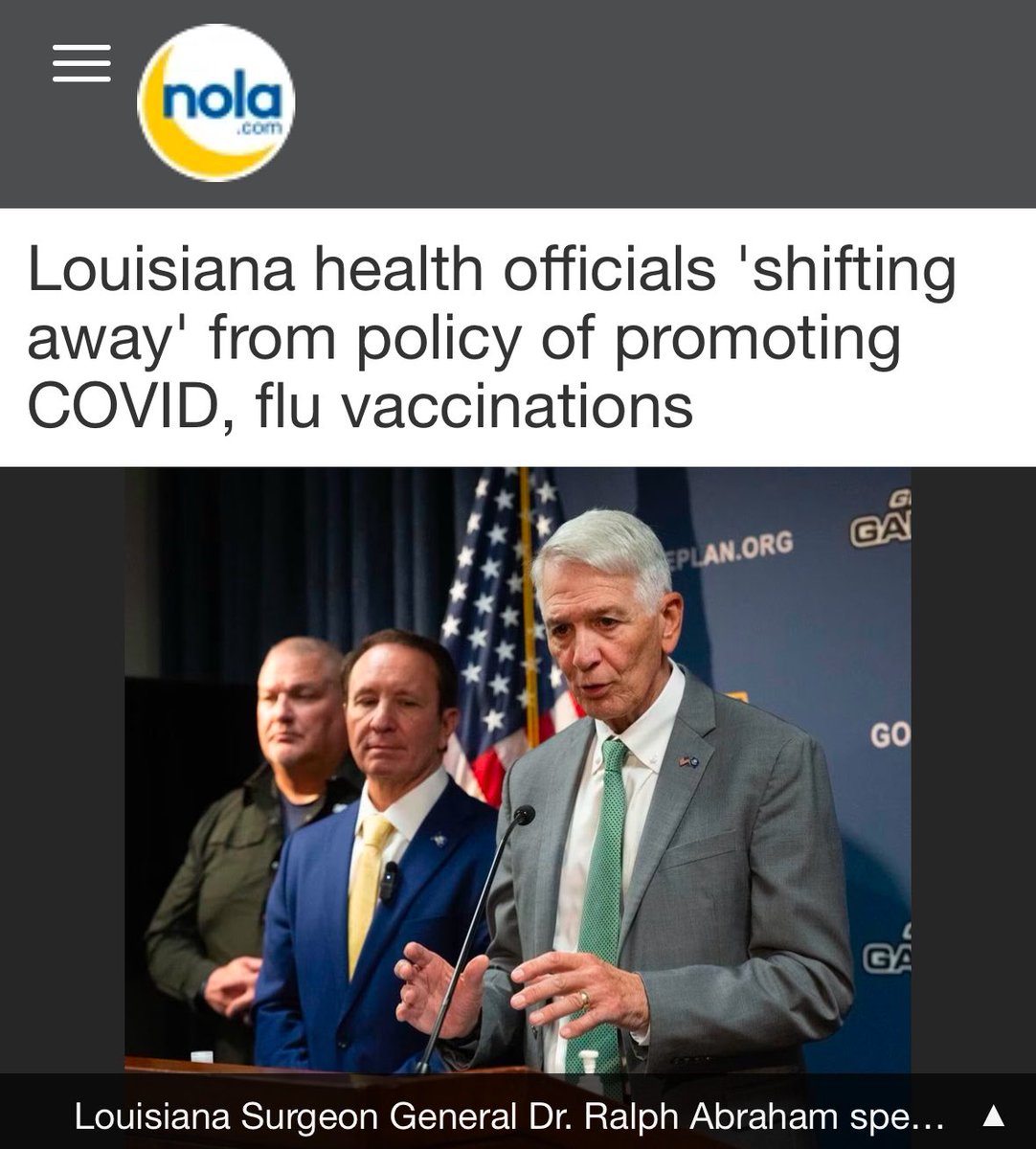 BrianAngelle's tweet photo. Our Surgeon General Ralph Abraham is a QUACK. #lalege #lelegis #WeBringingBackPolio https://t.co/AHtNq9A3I9