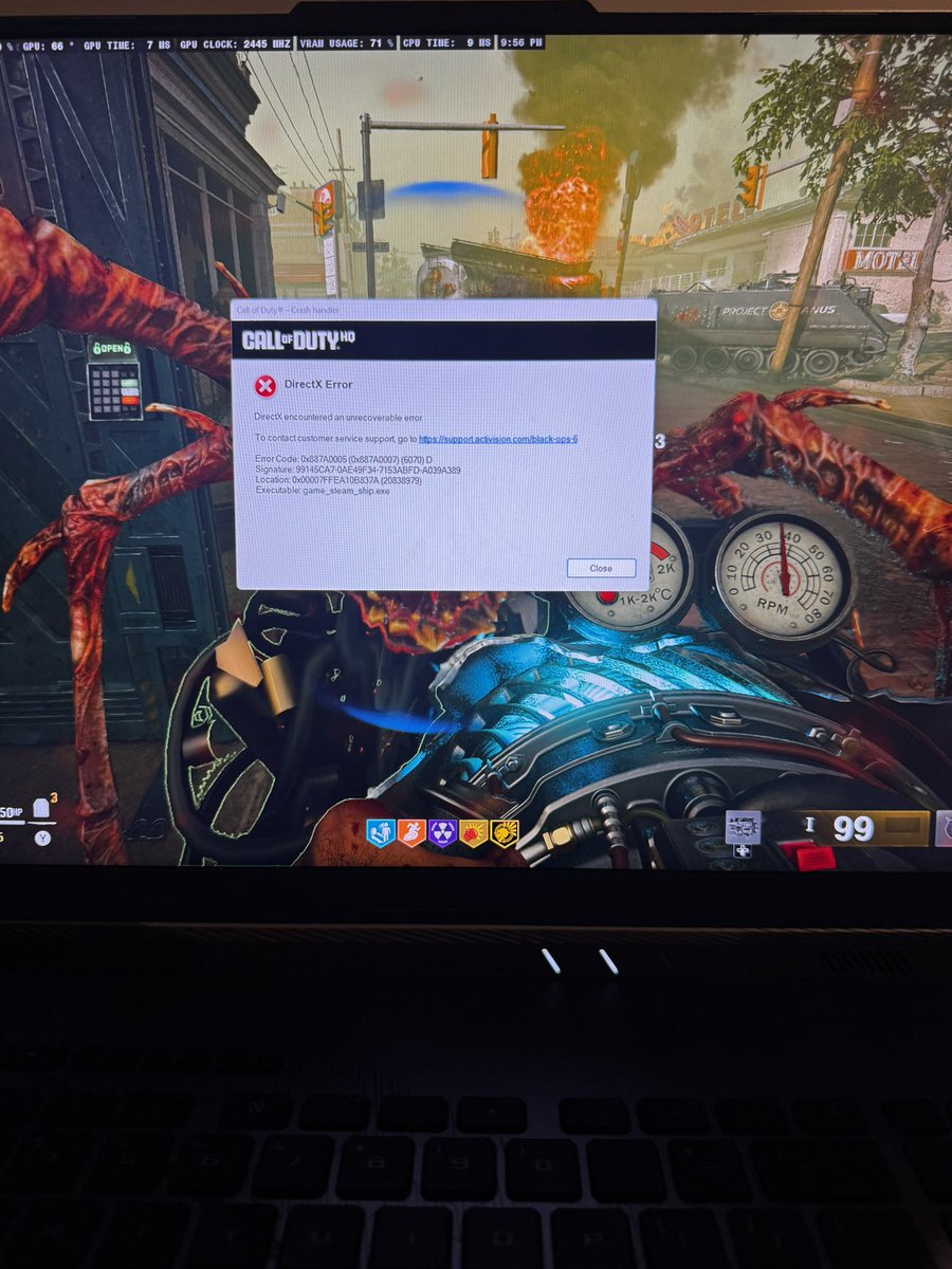 IrrelevantBenny's tweet photo. @Treyarch  FIX THIS PLEASE GOD https://t.co/iQZSRsdtHT