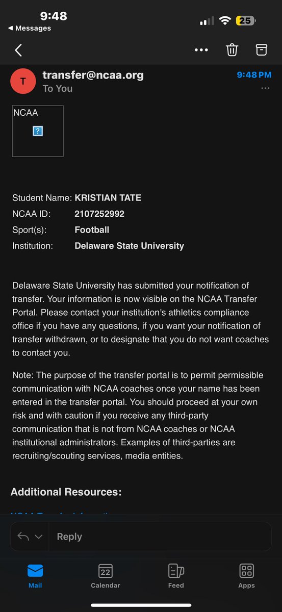Officially in the Transfer Portal with 3 years of eligibility 🚨❗️