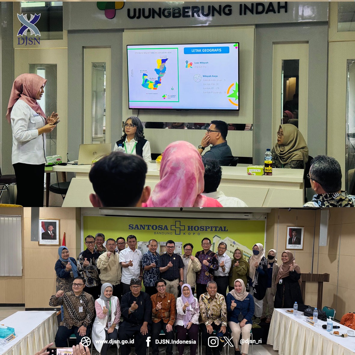 djsn_ri's tweet photo. Sebagai bagian dari upaya pengawasan dan peningkatan kualitas Program Jaminan Kesehatan Nasional (JKN), Dewan Jaminan Sosial Nasional (DJSN) melakukan monitoring dan evaluasi (monev) ke Kota Bandung, Jawa Barat.
Baca selengkapnya di https://t.co/AfWnqpnyyx https://t.co/DA2pUeIIfF
