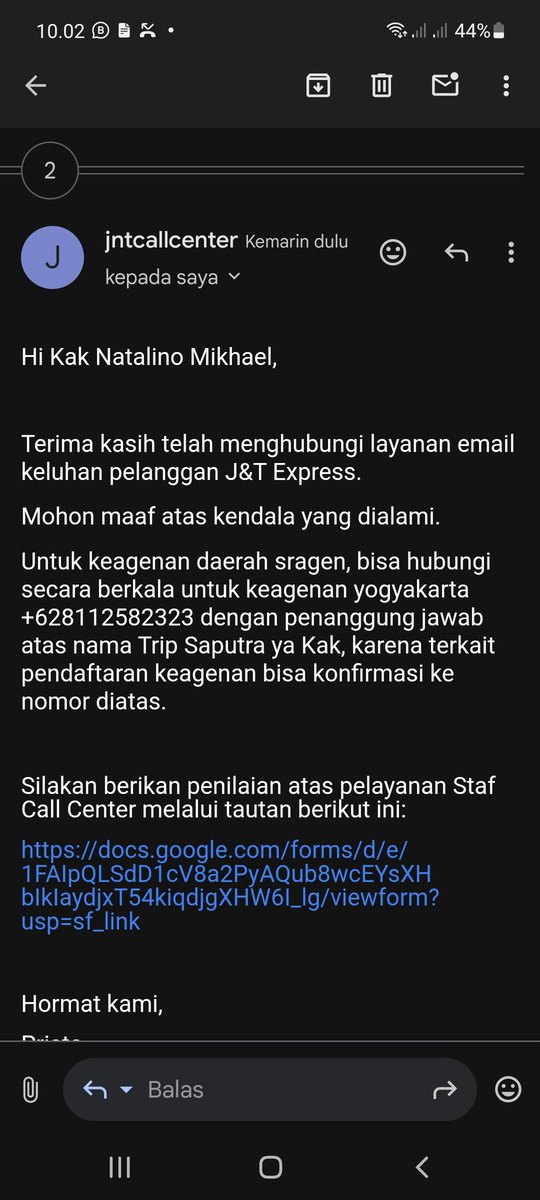 Natalinooo's tweet photo. @jntexpressid Tidak ada tanggapan lebih dari 1 minggu dengan 2 nomor berbeda. Mintol diperbaiki tim²nya atau sistem pendaftaran agen/mitra. Kemajuan jaman udah cepet masak timnya selowww. https://t.co/iFsdM1LC2y