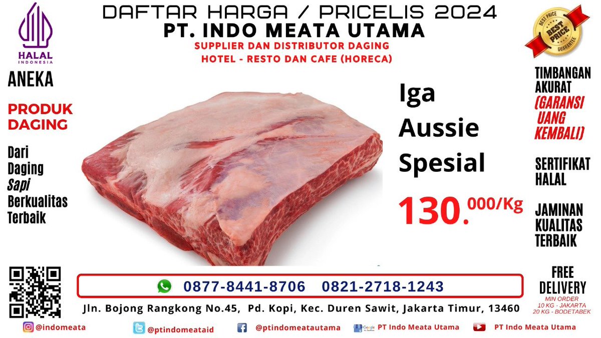 ptindomeataid's tweet image. facebook.com/share/p/1RvZdQ…
Ayo dapatkan #IgaSapi #Aussie