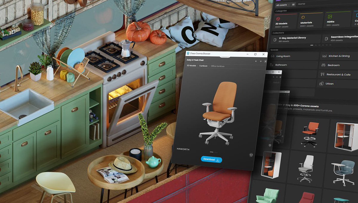 AishaIsmaeil's tweet photo. محرك الرندر Vray على Blender !

اعلنت شركة  chaos  عن إطلاق نسخة beta لمحرك الرندر   Vray-7   لنسخة بليندر 4.2 

جرب نسخة بيتا - لازم تتسجل  

https://t.co/PNKX9xlD6u

محرك Vray مدمج مع مكتبة chaos cosmos تحتوي على اكثر من ٦٠٠٠+ اسيست مجانية

ايش تعرف عن محرك Vray ? 

@arabic3d https://t.co/LRdgml8ngq