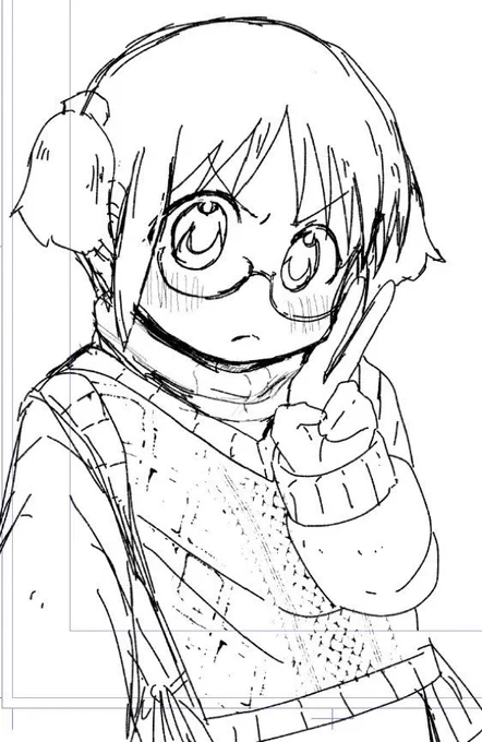 なにかに怒っていた時の絵ですが何も思い出せません 