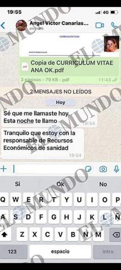 ismaelquesada's tweet photo. El ministro Ángel Víctor Torres tiene que dimitir mañana a primera hora. Esto es muy grave. https://t.co/vNvjR1E7zE