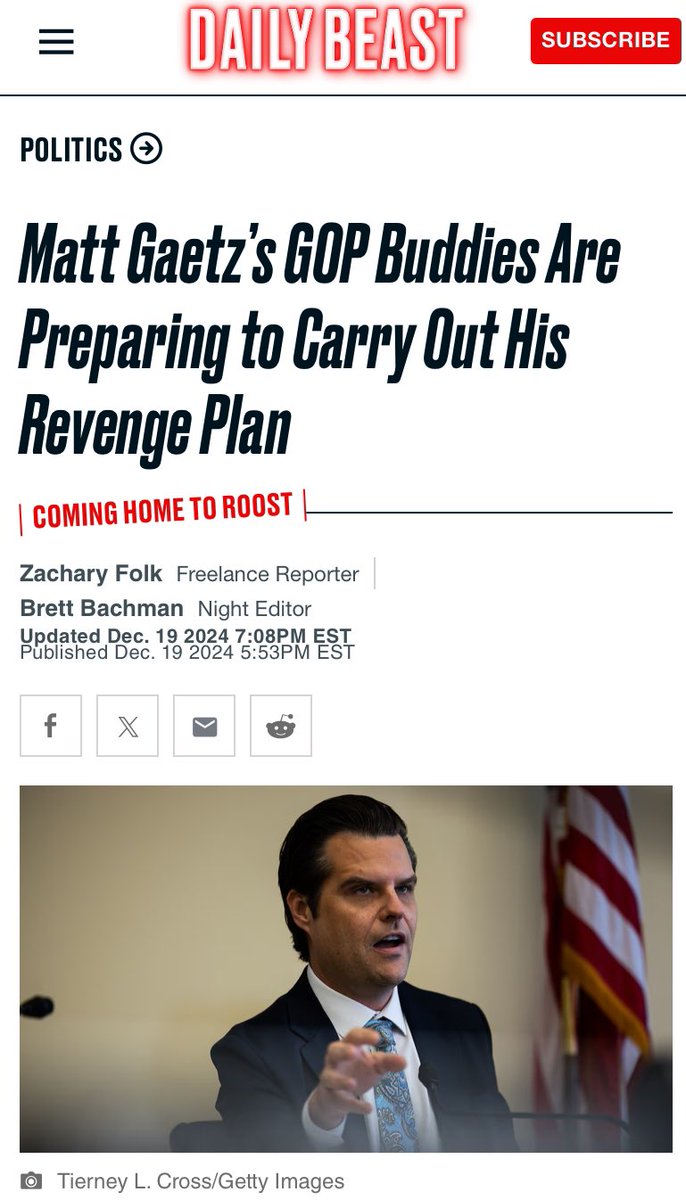 Matt Gaetz tweet media