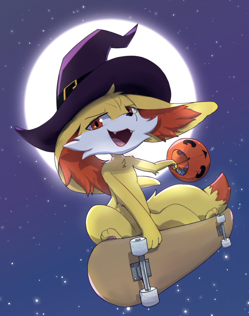 quilthings's tweet photo. Earlier Halloween gift for a fennekin 🛹 https://t.co/TYK0y3lrOh