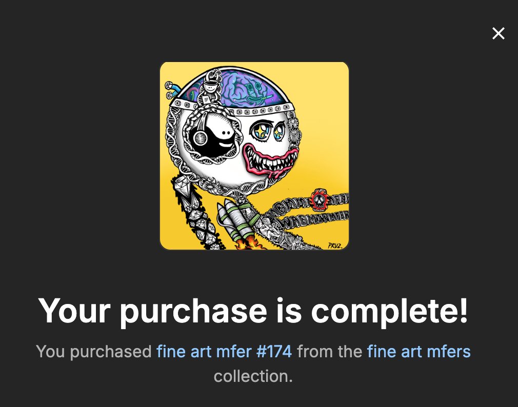 +1 <a href="/FineartMfers/">FineartMfers</a>. But I want one of you to have it. picking winner on Tuesday. Repost, follow <a href="/MarlonPruz/">Marlon Pruz</a>, <a href="/FineartMfers/">FineartMfers</a>, and comment your favorite trait!!! opensea.io/assets/ethereu…
