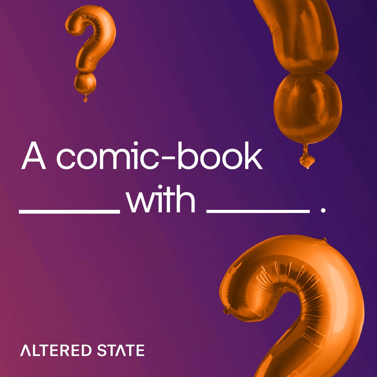 alteredstateai's tweet photo. What's on your mind? 🧠👇 Fill in the blanks below!
#CreateAnythingImaginable #ALTEREDSTATEAI #ImagineThat https://t.co/uDqjeJH1Ck