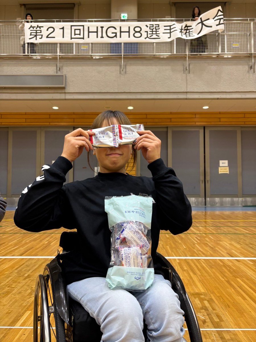 saitamalionswbc's tweet image. もうすぐクリスマス🎄

昨日の #high8 では、財満選手の目がラスクになってました！

#車いすバスケ