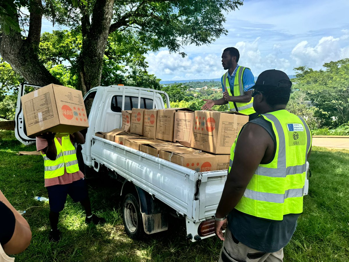 With support from <a href="/dfat/">Department of Foreign Affairs and Trade 🇦🇺</a> &amp; <a href="/USAIDSavesLives/">USAID's Bureau for Humanitarian Assistance</a>, &amp; in partnership with <a href="/ADRAIntl/">ADRA International</a> , <a href="/UNFPAPacific/">UNFPA in the Pacific</a> has distributed dignity kits to 66 households in Port Vila. These kits contain essential hygiene items to help women &amp; girls maintain their health and well-being during challenging times.