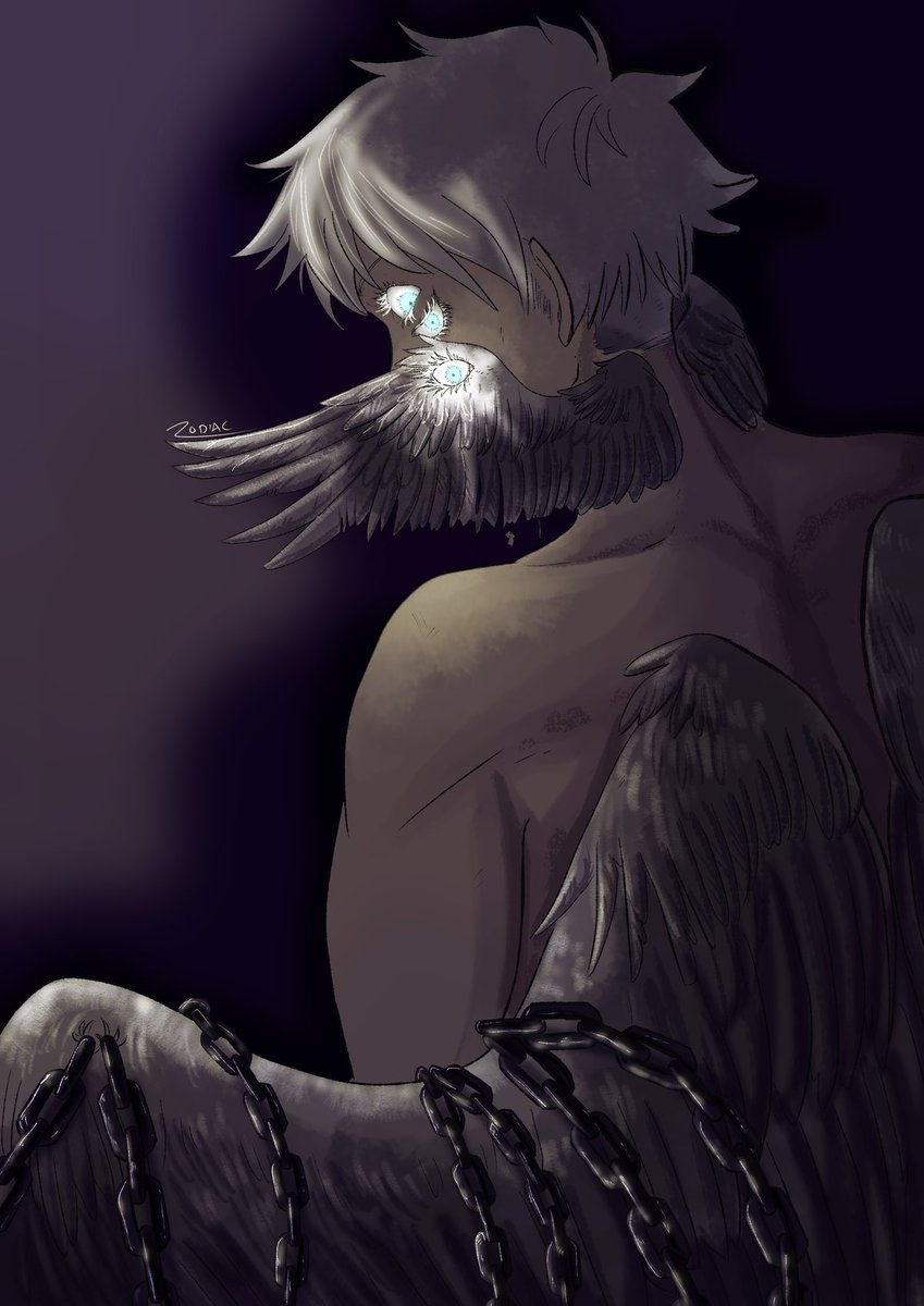 For the <a href="/Gojovoidbang/">InfiniteVoidBang</a> , the first piece I wrote was inspired by this stunning artwork by <a href="/CalZodiac17/">CalZone</a> 

“Catch and Defile”
TojiGo, 6.8k, Rated E, Complete
Link in Comments

If you’re sensitive to certain types of materials, please read the tags! This is a dead dove-y work 🕊️