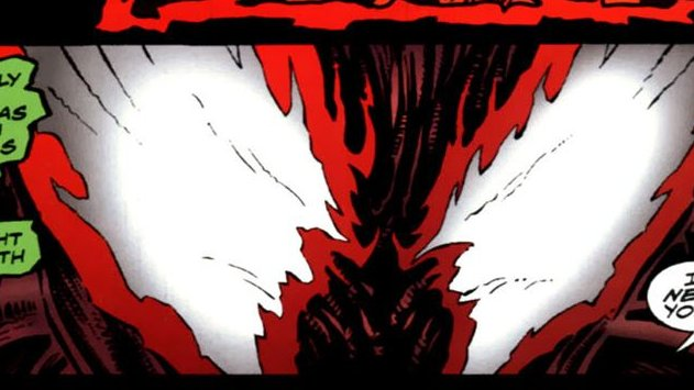 TH3NEIGHBORSKID's tweet photo. The red webs completely blocked the path that the other was trying to take initially and after blocking the path Menace attempted to fire some more webs in order to ensnare the ladybug (?) themed villain.

“No goodbye! We aren't done here!” https://t.co/dNMEcoxLHQ