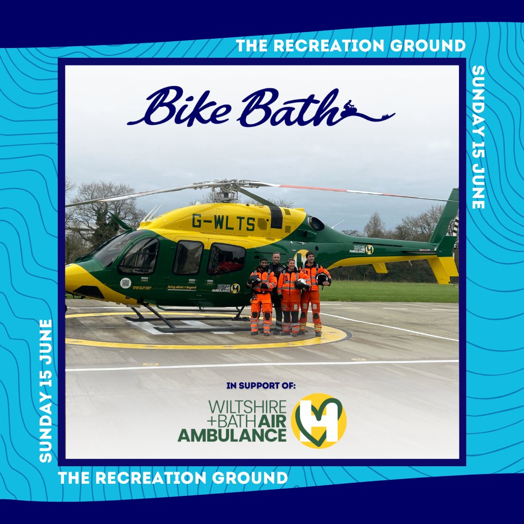 Bike Bath (@bikebath) on Twitter photo π CHARITY PARTNER CONFIRMED FOR BIKE BATH 2025 π
β
<a href="/wbairambulance/">Wiltshire and Bath Air Ambulance Charity</a>
The charity provides vital critical medical care by land & air across Wiltshire & Bath.
Support the charity by adding a donation at the basket or by fundraising for them directly.
bikebath.co.uk π CHARITY PARTNER CONFIRMED FOR BIKE BATH 2025 π
β
<a href="/wbairambulance/">Wiltshire and Bath Air Ambulance Charity</a>
The charity provides vital critical medical care by land & air across Wiltshire & Bath.
Support the charity by adding a donation at the basket or by fundraising for them directly.
bikebath.co.uk