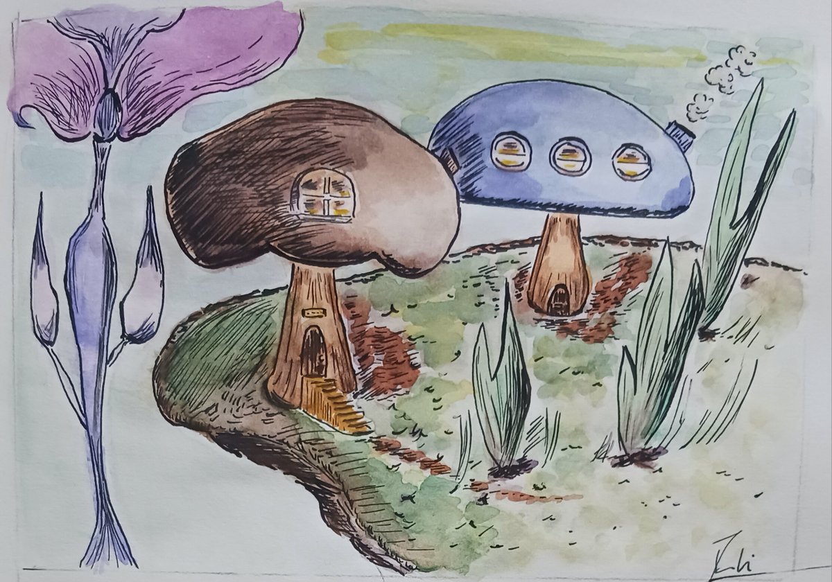 Songeseveilles's tweet photo. #creativedrawing #imaginarydrawing #encre #mushrooms #gnome #fairy #fantasy #indiaink #nib #drawing #dessin #croquis #sketch #pencil #pencildrawing #ink #inkbrush #dippen #art #artoftheday
Once upon a time... Il était une fois...
Dessin à la plume. Encre de chine. Aquarelle. https://t.co/iMkRlWhbmU