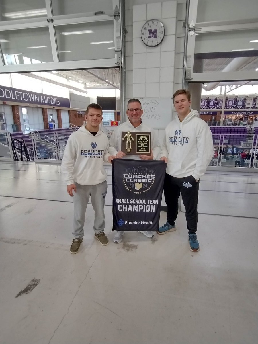 WV_Wrestling1's tweet image. Positive results this weekend!

TJ Meyer &amp;amp; Luke Hyden finish 3rd at SWOWCA as the team wins the small school title. 

#GoBearcats
#ExpectExcellence
#1%BetterEveryDay