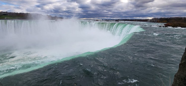 Amongst our #adventures to/from #Montreal, we visited #MomsSpaghetti, #MissPoutine, &amp; #NiagaraFalls (on the Canadian side). Our #CowboyCorgi, Roscoe Murphy, made the trip with us to visit Salinoc and got many #ChinScritches &amp; #BellyRubs!