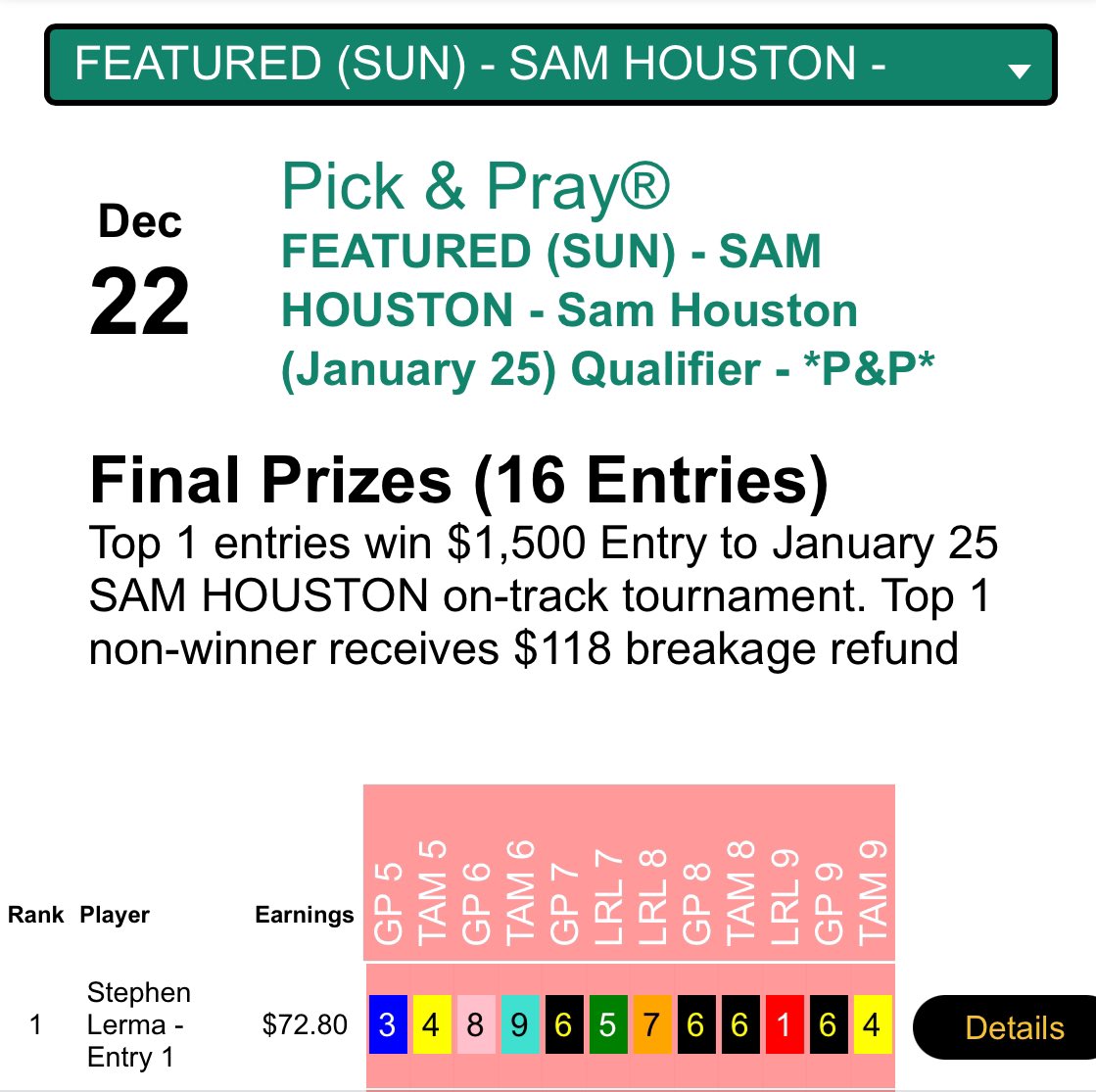 Sam Houston Race Park tweet media