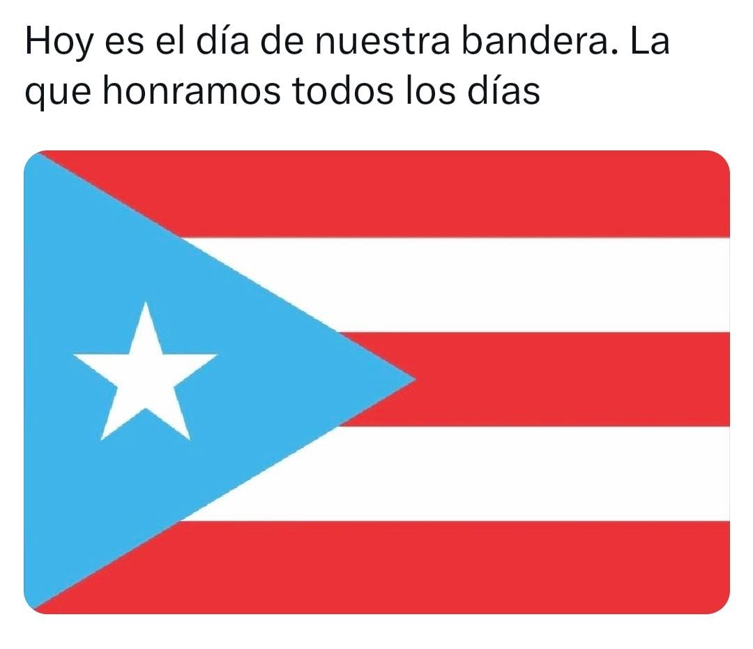 Hoy es el Día de la Bandera de Puerto Rico. iAbrazo y felicitaciones a nuestros hermanos boricuas! #Cuba #PuertoRico #CDRCuba