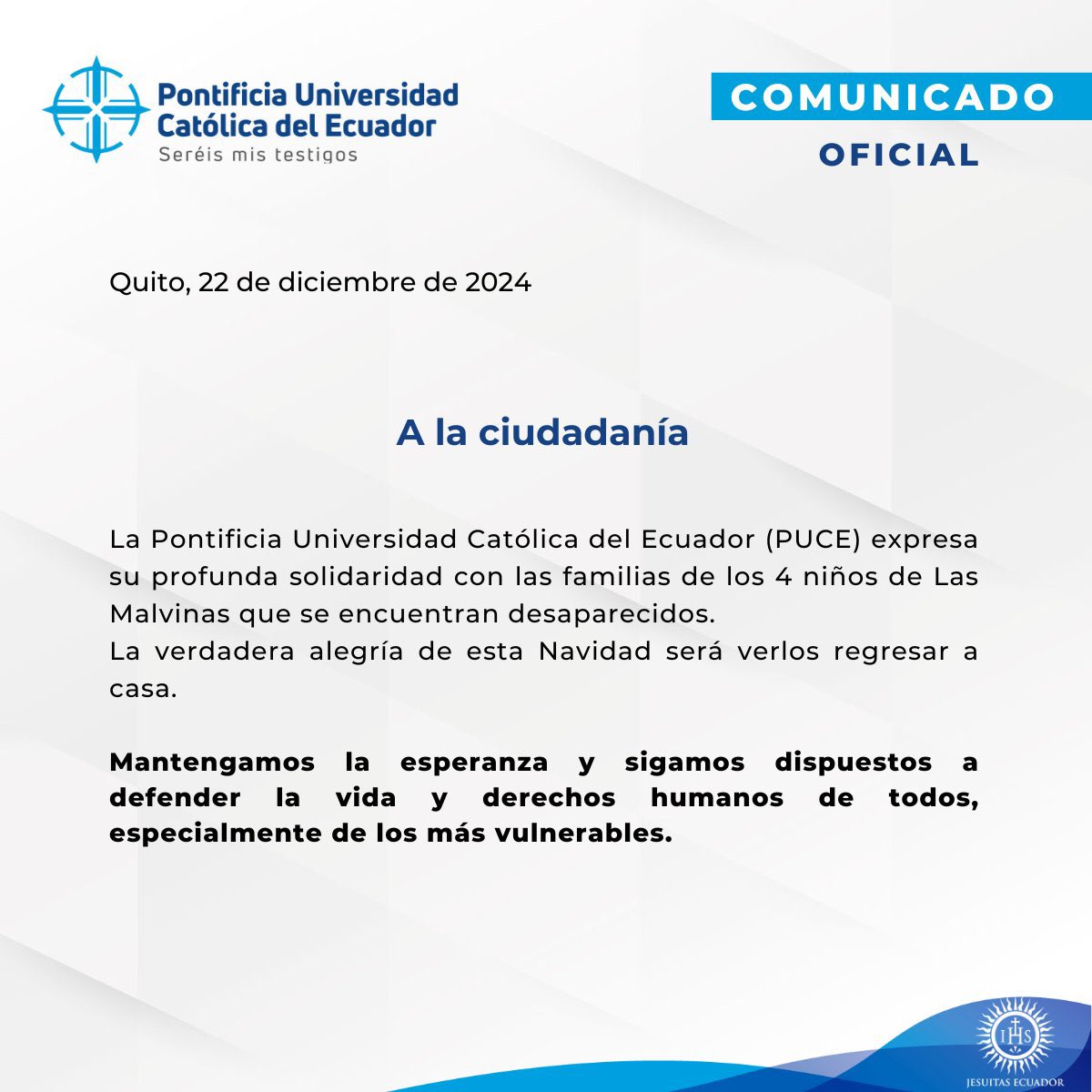 donsala10001's tweet photo. La Academia Ecuatoriana manifestándose por lo sucedido 
¿Dónde están Josué, Ismael, Saúl y Steven? 
#Los4DeGuayaquilEcuador #LosQueremosConVida https://t.co/luxtw1HHtt