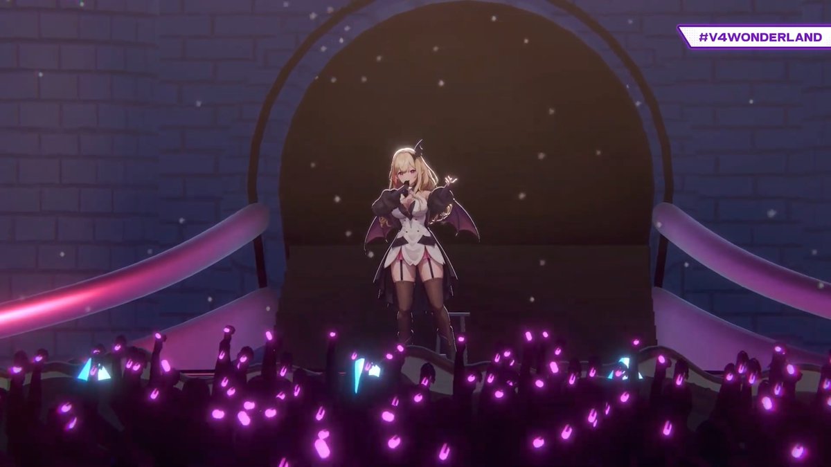 spannerbrain's tweet image. Mari shining on stage like just like I always knew she always would

#V4Wonderland #V4MPIRE