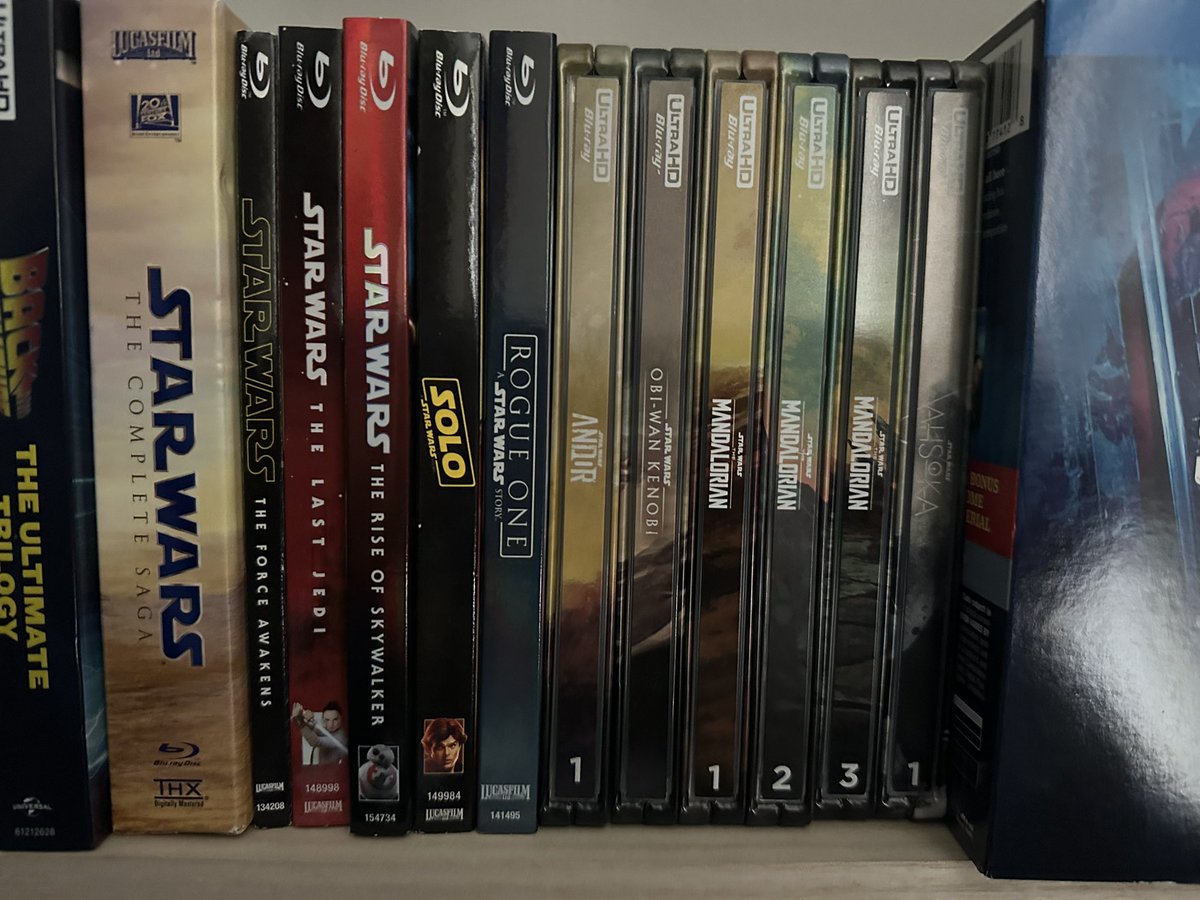 My Star Wars section of my shelf #starwars
