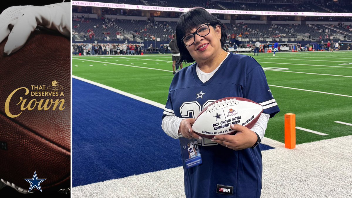 Dallas Cowboys (@dallascowboys) on Twitter photo Congratulations to Norma and thank you for your tireless efforts to make DFW a better place with <a href="/SalArmyNTX/">Salvation Army North TX</a> ➡️ bit.ly/3Zrm63H
#ThatDeservesACrown | <a href="/CrownRoyal/">Crown Royal Official</a> Congratulations to Norma and thank you for your tireless efforts to make DFW a better place with <a href="/SalArmyNTX/">Salvation Army North TX</a> ➡️ bit.ly/3Zrm63H
#ThatDeservesACrown | <a href="/CrownRoyal/">Crown Royal Official</a>