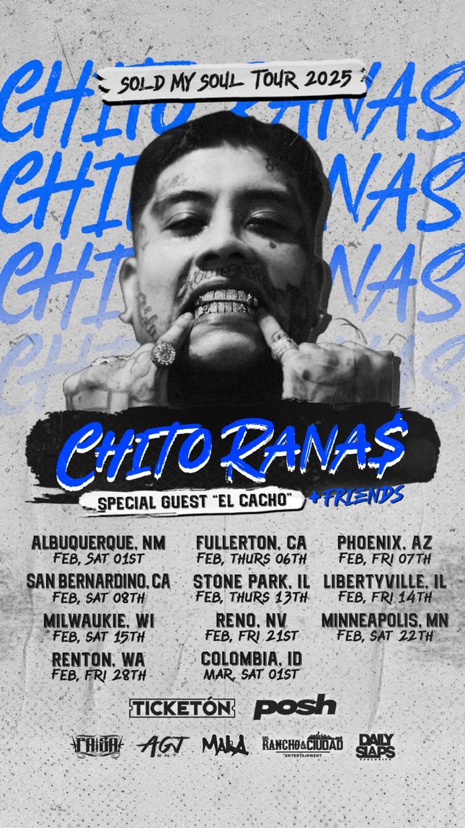 CACHO1NONLY's tweet photo. SMS TOUR 2025 - CHITO RANA$ Special guest EL CACHO ✈️✈️✈️ 
Look for ur city ! https://t.co/sDnac6X2eQ