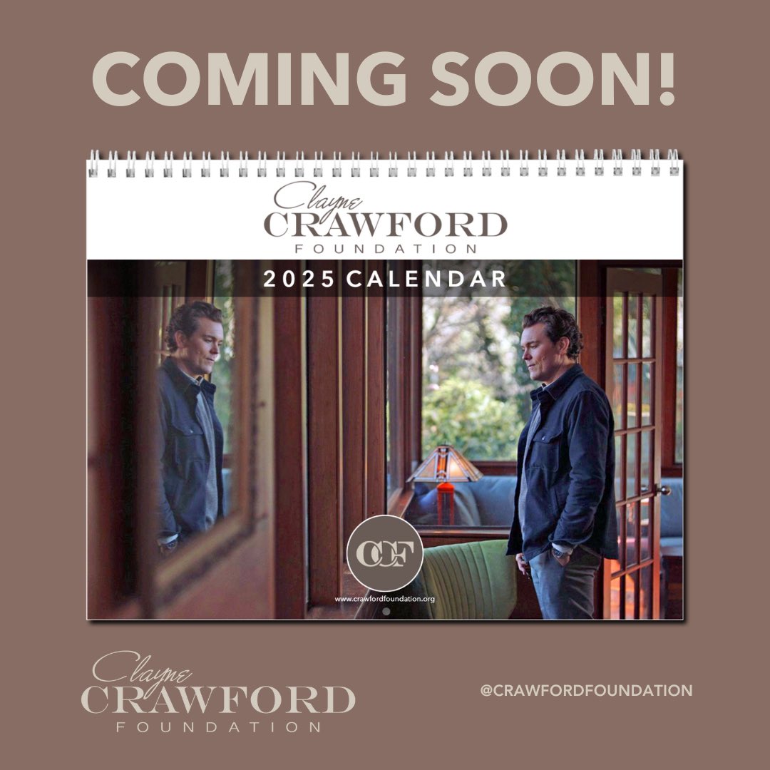 Crawford Foundation (@ccf_birmingham) on Twitter photo 2025 Calendars available soon!!! All calendars will be SIGNED by <a href="/ClayneCrawford/">Clayne Crawford</a> with a personalised message to YOU!!
Details on how to purchase coming soon!!
All proceeds will benefit hurricane relief💙
Price $75
#CCF #NonProfit #Charity #hurricanerelief #ClayneCrawford 2025 Calendars available soon!!! All calendars will be SIGNED by <a href="/ClayneCrawford/">Clayne Crawford</a> with a personalised message to YOU!!
Details on how to purchase coming soon!!
All proceeds will benefit hurricane relief💙
Price $75
#CCF #NonProfit #Charity #hurricanerelief #ClayneCrawford