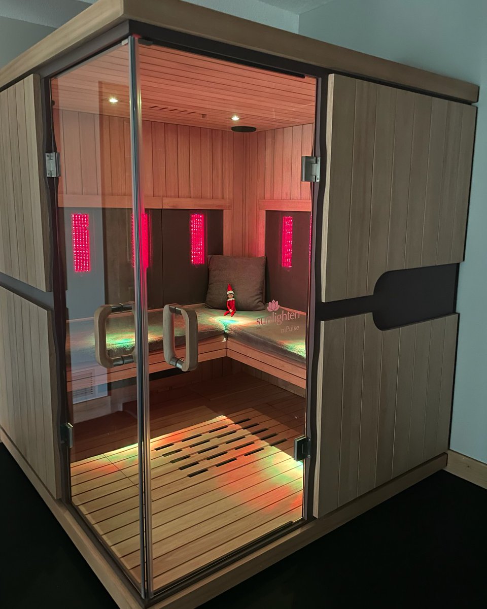 Even Santa’s little helper needs some relaxation this holiday season! 🎄🎅 

Whether you're unwinding after the holiday hustle or curious about the benefits of infrared saunas, we've got you covered.

Give the gift of wellness and feel merry &amp; bright all year long! 🎁