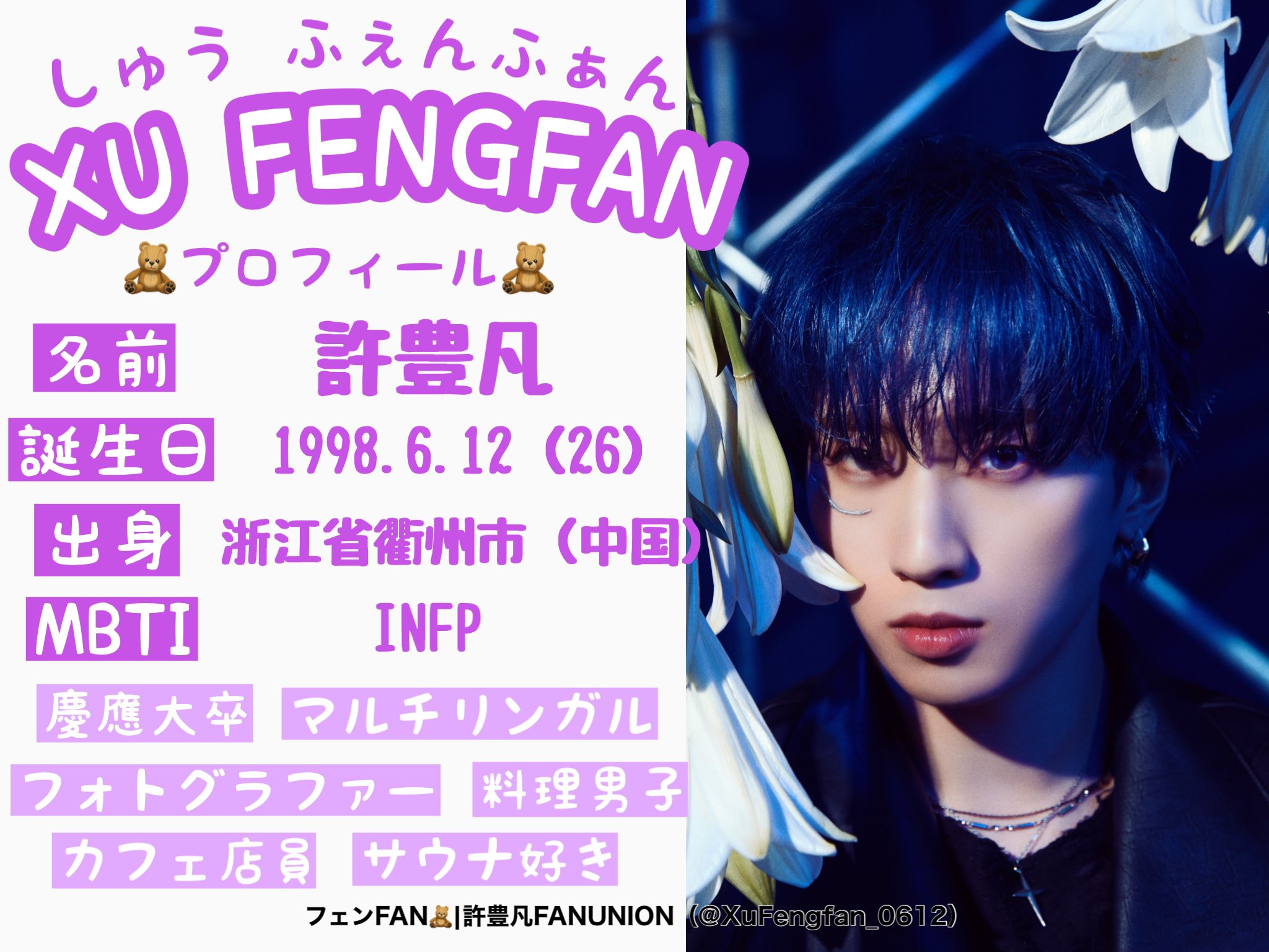 許豊凡 フェンファン ユニバBOX サイン入り 『I』 許豊凡 フェンファン