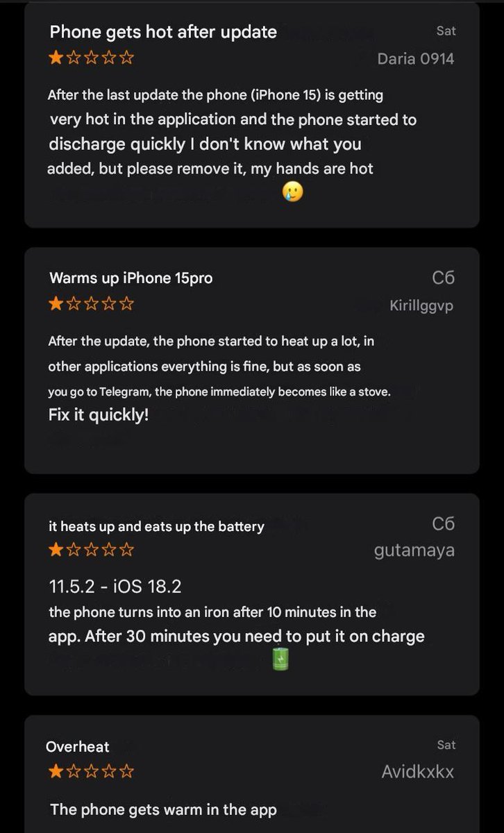 TodayCyberNews's tweet photo. @Telegram Causing Battery Issues on iPhones.
Telegram latest update for iPhones has caused major concerns among users, as it reportedly leads to severe battery drain and overheating, even on Apple’s flagship devices.
#cybersecurity #TelegramUpdate
#TelegramBug #infosec https://t.co/wn9xEqqWm3