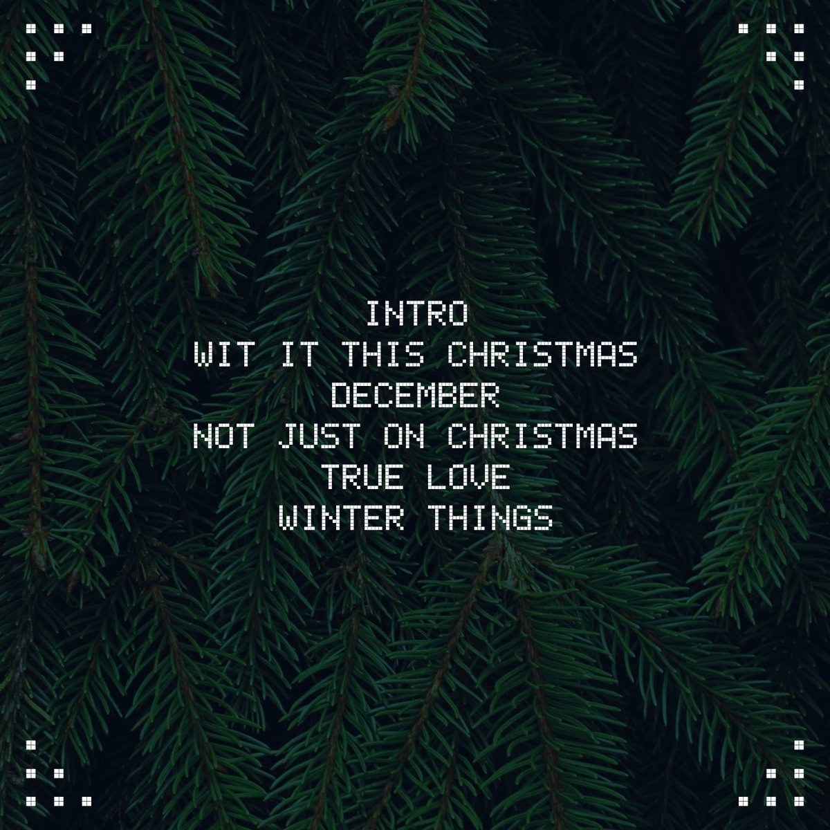 'Christmas &amp; Chill (EP)' 
Out Now