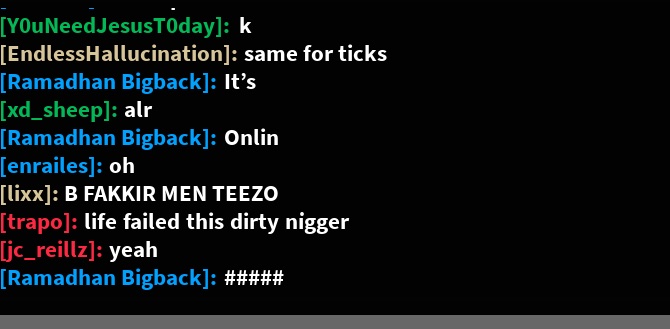 InvertedSaturn's tweet photo. @Roblox @TTD_Roblox Trapo a.k.a Shushcxz he’s been doing this for like ten minute. And I’ve reported him twice and nothing has happened. https://t.co/rD8ZtMXi7D