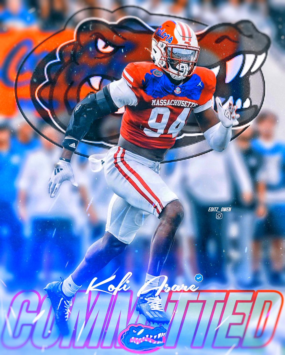 🚨 Former UMass Edge Kofi Asare has committed to @gatorsfb 🐊

<a href="/kofi_asare1/">Kofi Asare</a>