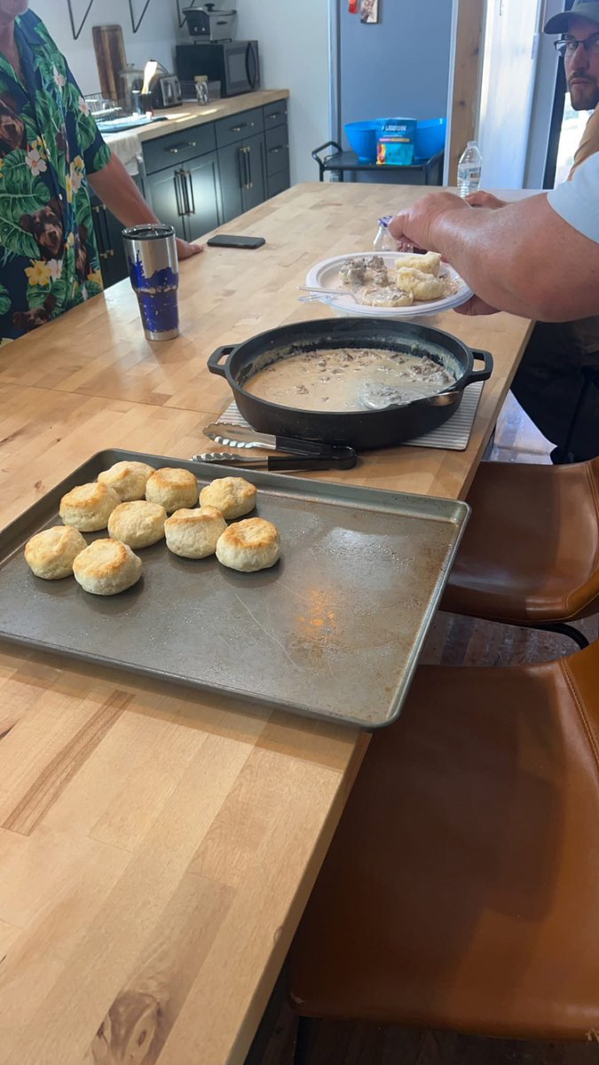 Venison Biscuits and Gravy...prove us wrong but it's one of the top three breakfasts ever invented!  #venison #breakfast #food