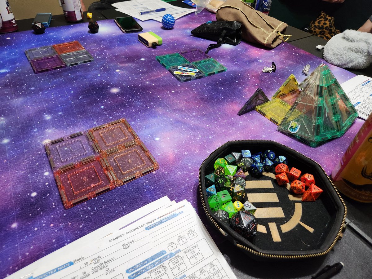 When you need 3d terrain but all you have is your DM's kid's magnetic blocks