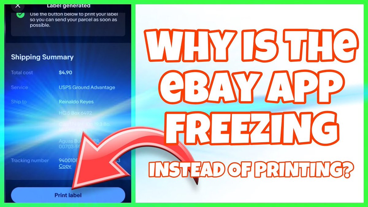 SillyReviews's tweet image. 🔸eBay App Freezes When You Try To Print A Shipping Label. How To Fix     ?  📺 youtube.com/watch?v=XPVVPA… ▫️#ebay #ebayshipping #ebayapp
Are you experiencing frustrating freezing issues with the eBay app when trying to buy and print shipping labels as a seller? In this video, we …