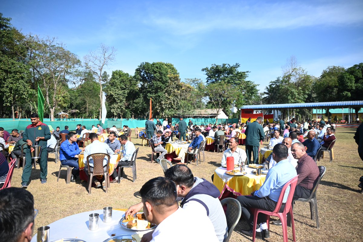 The Sashastra Seema Bal celebrated its 61st RAISING day on December 20th at 68 Bn Debendranagar. Commandant and all the ranks of thge staff involved the party of BADAKHANA.