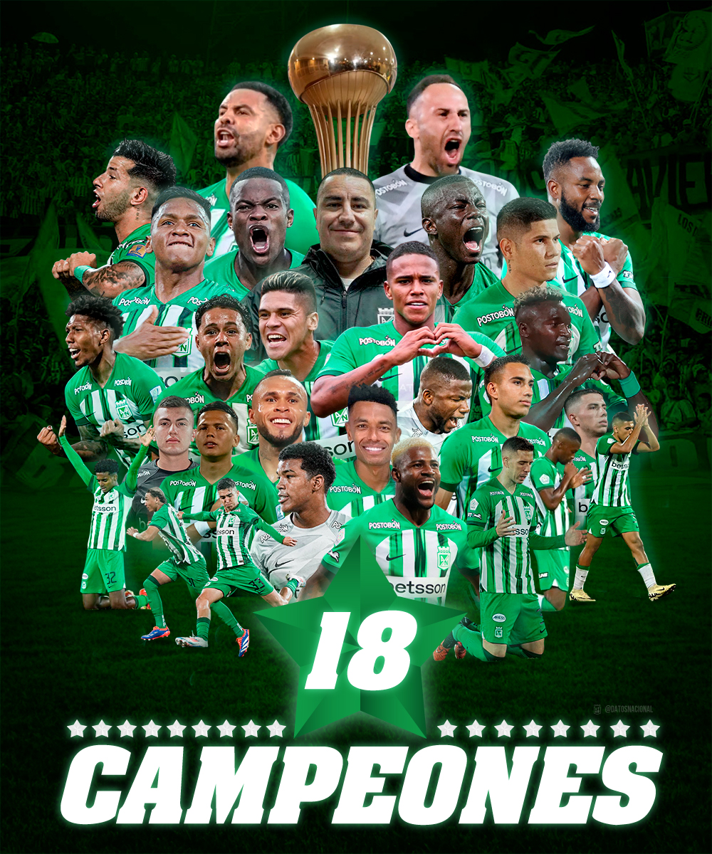 datosnacional's tweet photo. LA 18 LLEGÓ  !!
LA 18 ES VERDOLAGA !!

𝗔𝗧𝗟𝗘́𝗧𝗜𝗖𝗢 𝗡𝗔𝗖𝗜𝗢𝗡𝗔𝗟 𝗖𝗔𝗠𝗣𝗘𝗢́𝗡 𝗗𝗘 𝗖𝗢𝗟𝗢𝗠𝗕𝗜𝗔

🌟🌟🌟🌟🌟🌟🌟🌟🌟🌟🌟🌟🌟🌟🌟🌟🌟🌟 https://t.co/5HPvgVYQgR
