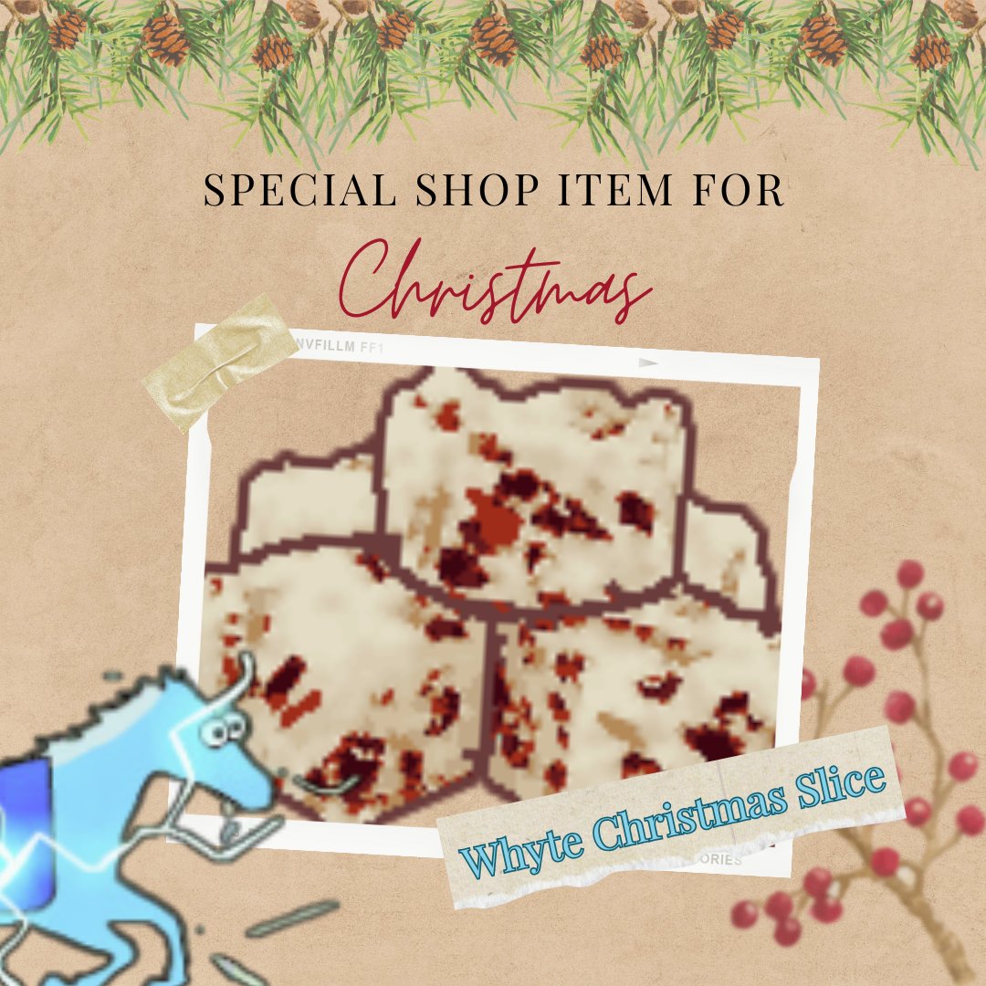 HoovesofFire's tweet photo. The festive spirit has galloped into our Shop! For a limited time only, treat your horses to the Whyte Christmas Slice. This seasonal delight is not only the most festive indulgence but also a fantastic boost to their training regime. https://t.co/anlQ1Ns7G7