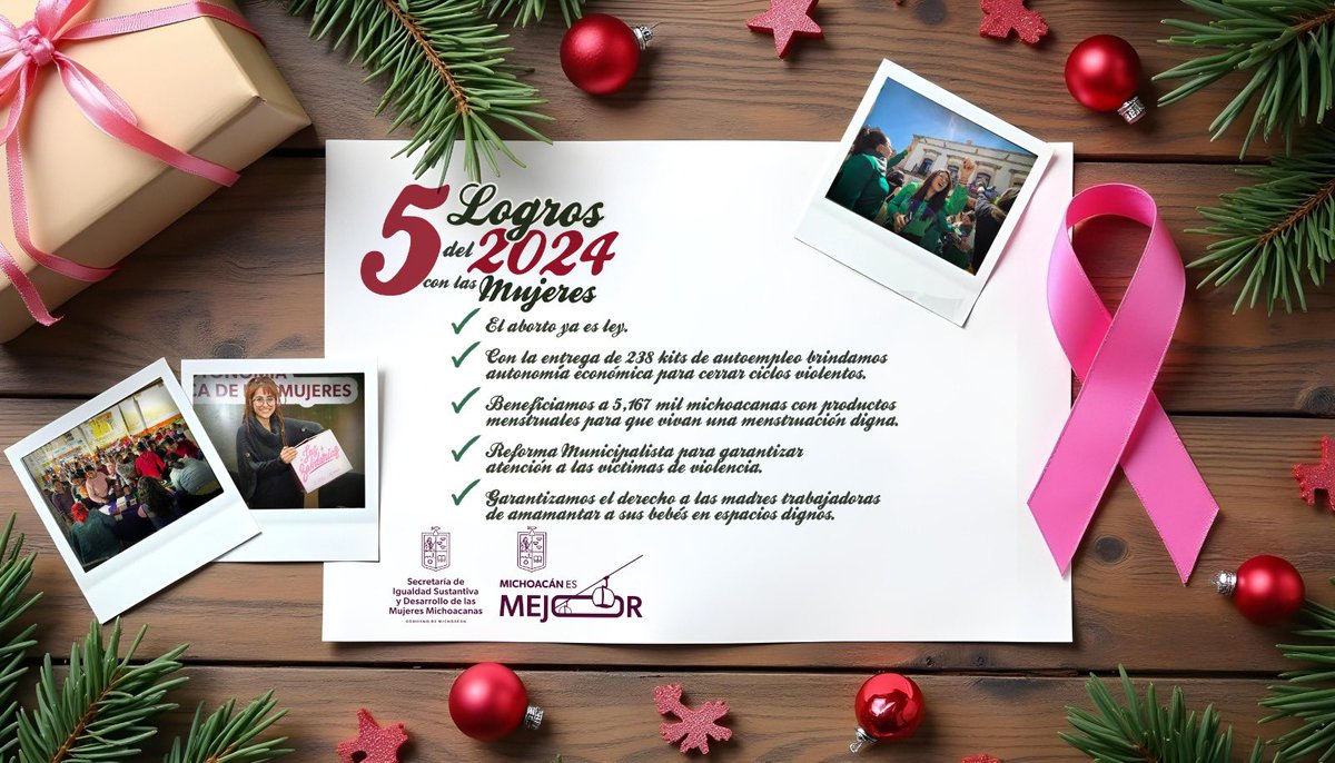 GobMichoacan's tweet photo. ¡Hoy #MichoacánEsMejor! Es tiempo de mujeres con el respeto pleno a decidir sobre su cuerpo y con autonomía económica para romper los ciclos de violencia. https://t.co/Af2mAvE2Qw