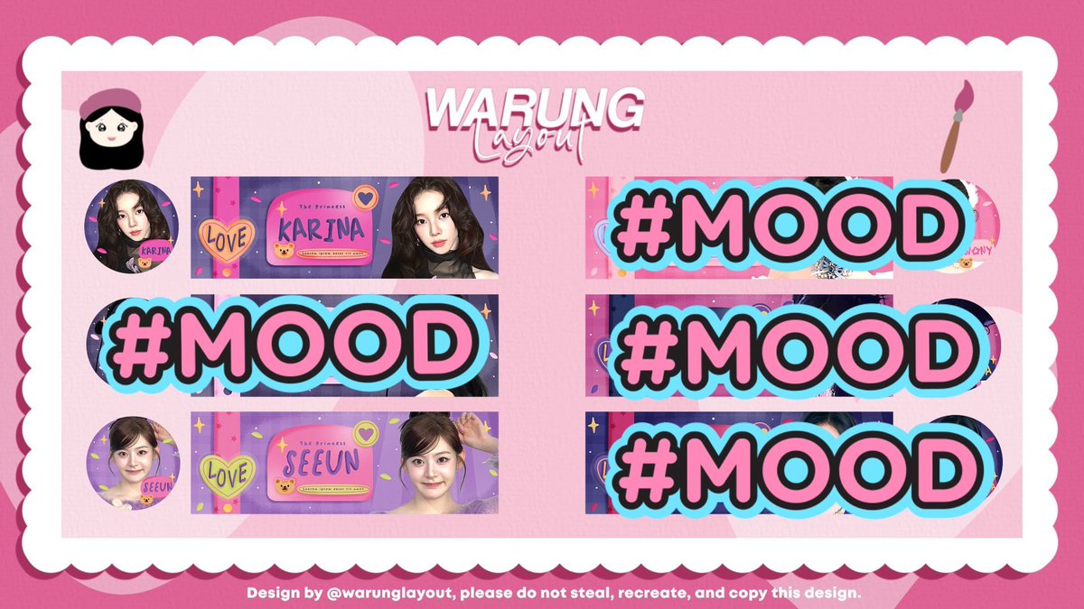 — help rt thankyou 🍡

Hi sweetie aku ada layout ready stock gg terbaru, bisa langsung kalian order sekarang juga 🍙

🥓 14.000/ea
🍣 free retext
🍢 open by request

Jennie, arin, Yeri, miyeon, yuqi, isaa, karina, seeun

DM for order...💬
[ #zonauang ]