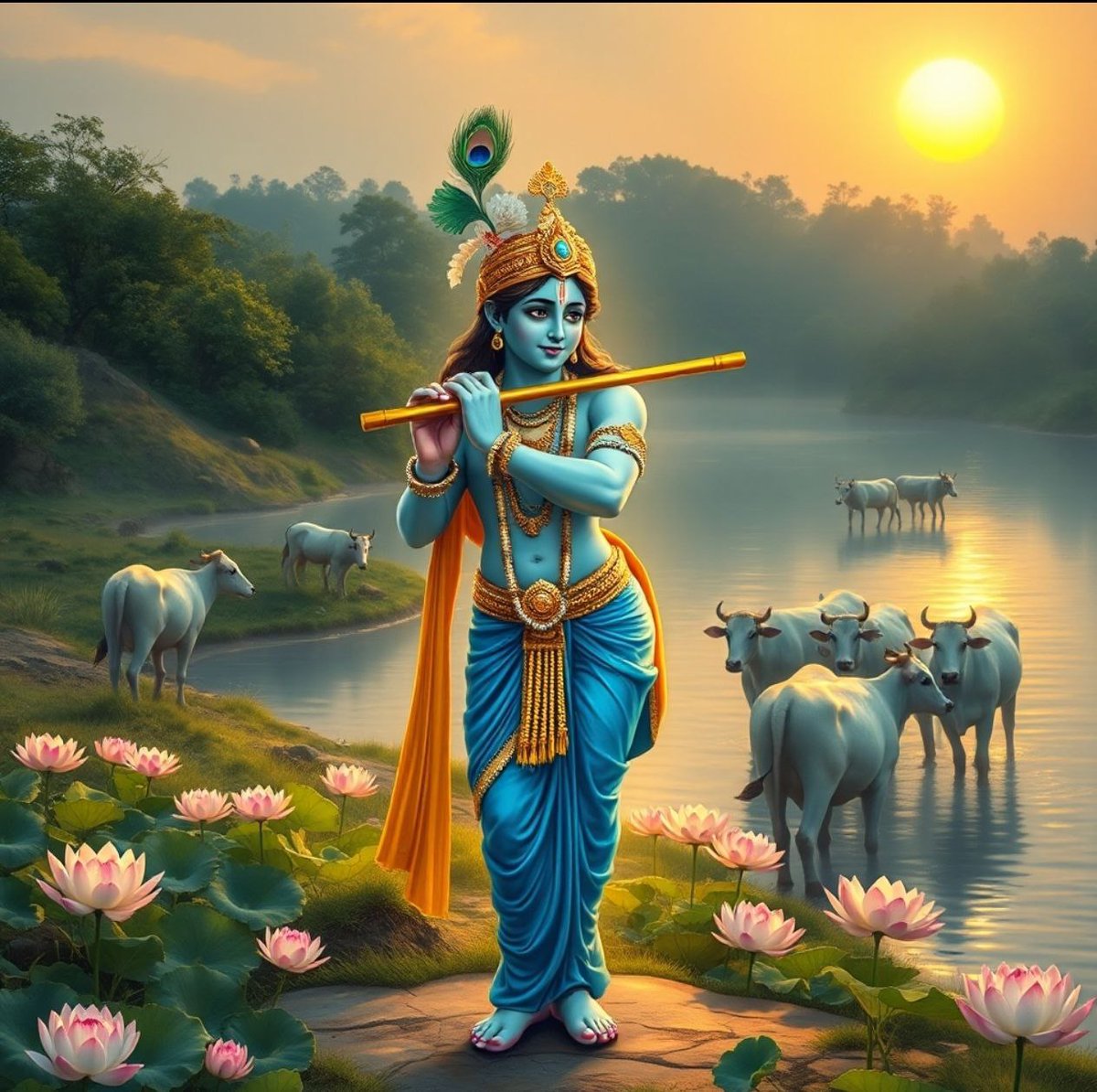 जय हो राधे कृष्णा जी 
 हे कान्हा तेरे ही नगरी तेरी ही माया है 
  तू दृष्टि के कण कण में समाया है  ।।