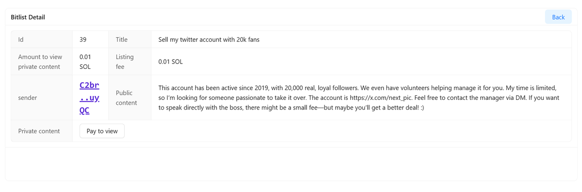 bitlistfun's tweet photo. First bitlist created on mainnet ,some one need to sell his/her x account ! They describe details , an old account with timeless manager and generous boss~  @next_pic https://t.co/7qRrkM6nPi