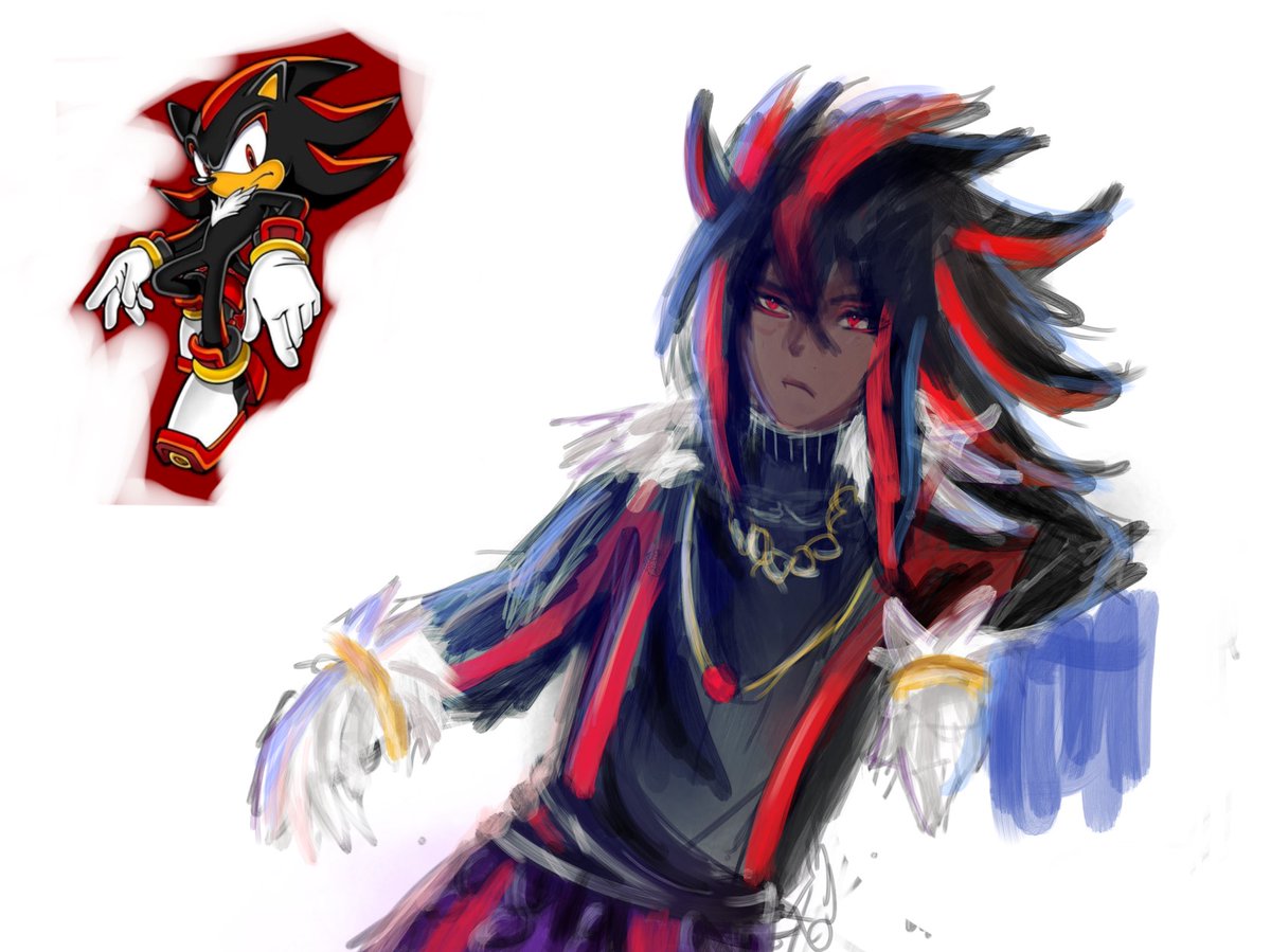 panda23456_'s tweet image. #sonic characters as human