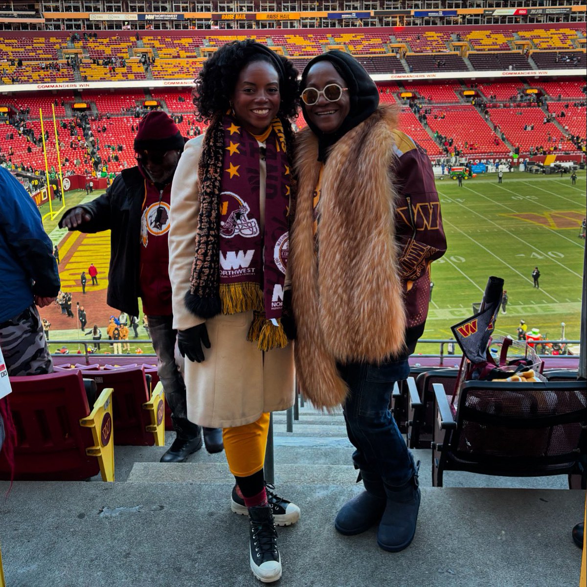 If you’re going through hell, keep going -Winston Churchill #RaiseHail

Enjoying the win with the woman who taught me how to win 💛🏈
