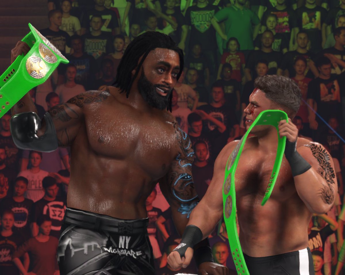 When we first met, we were two dudes who were hoping to prove ourselves. We were both part of a faction together, very briefly. Now, here in TWF, we made ourselves known to the world, reunited, and became NGPW tag team champions. Jim, Congrats man.
PS. Plz come to work more often